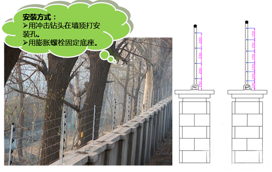 電子圍欄安裝的基本樣式